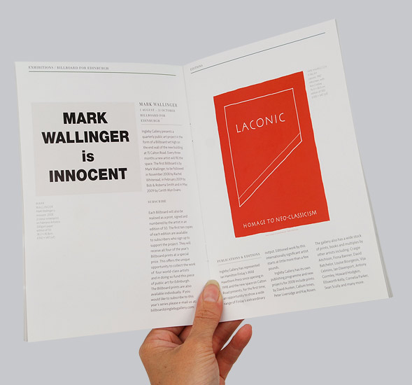 Ingleby Gallery Booklet